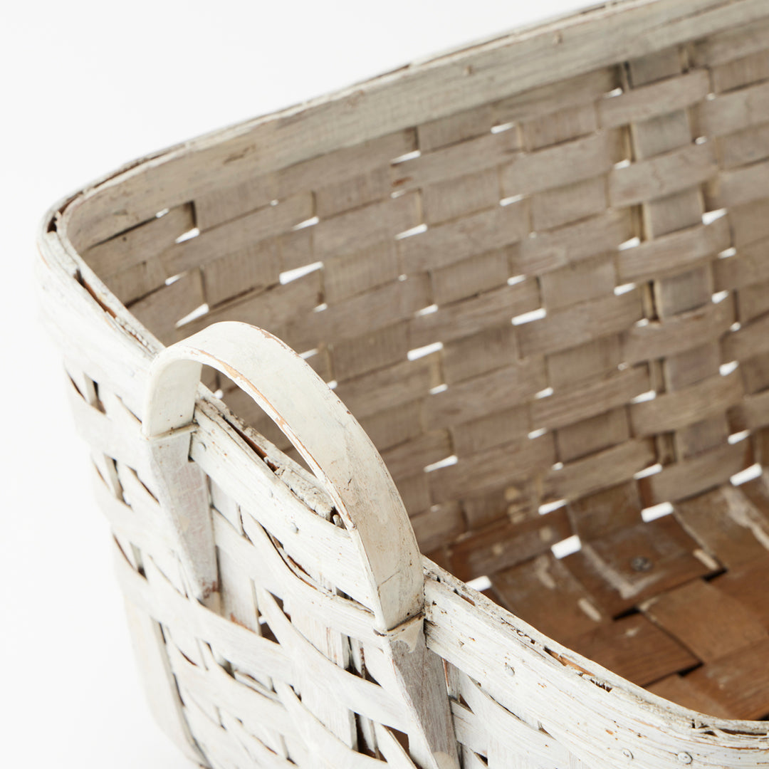 Large Antique Painted Basket