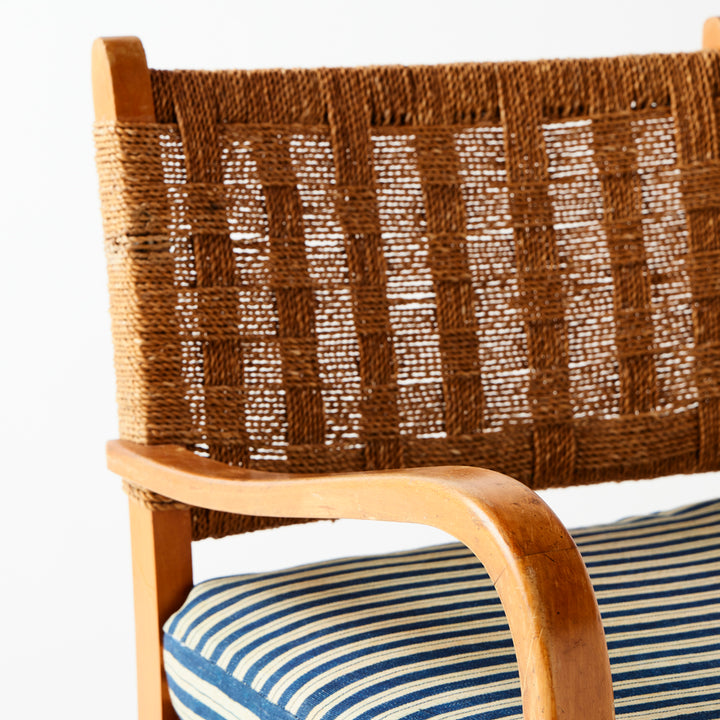 Mid-Century Rope Back Chair
