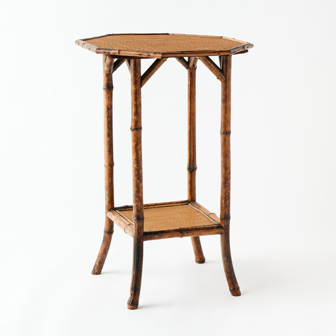 Vintage Bamboo Side Table
