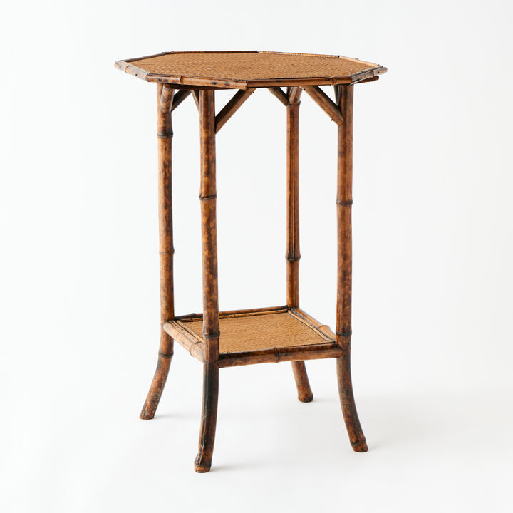 Vintage Bamboo Side Table