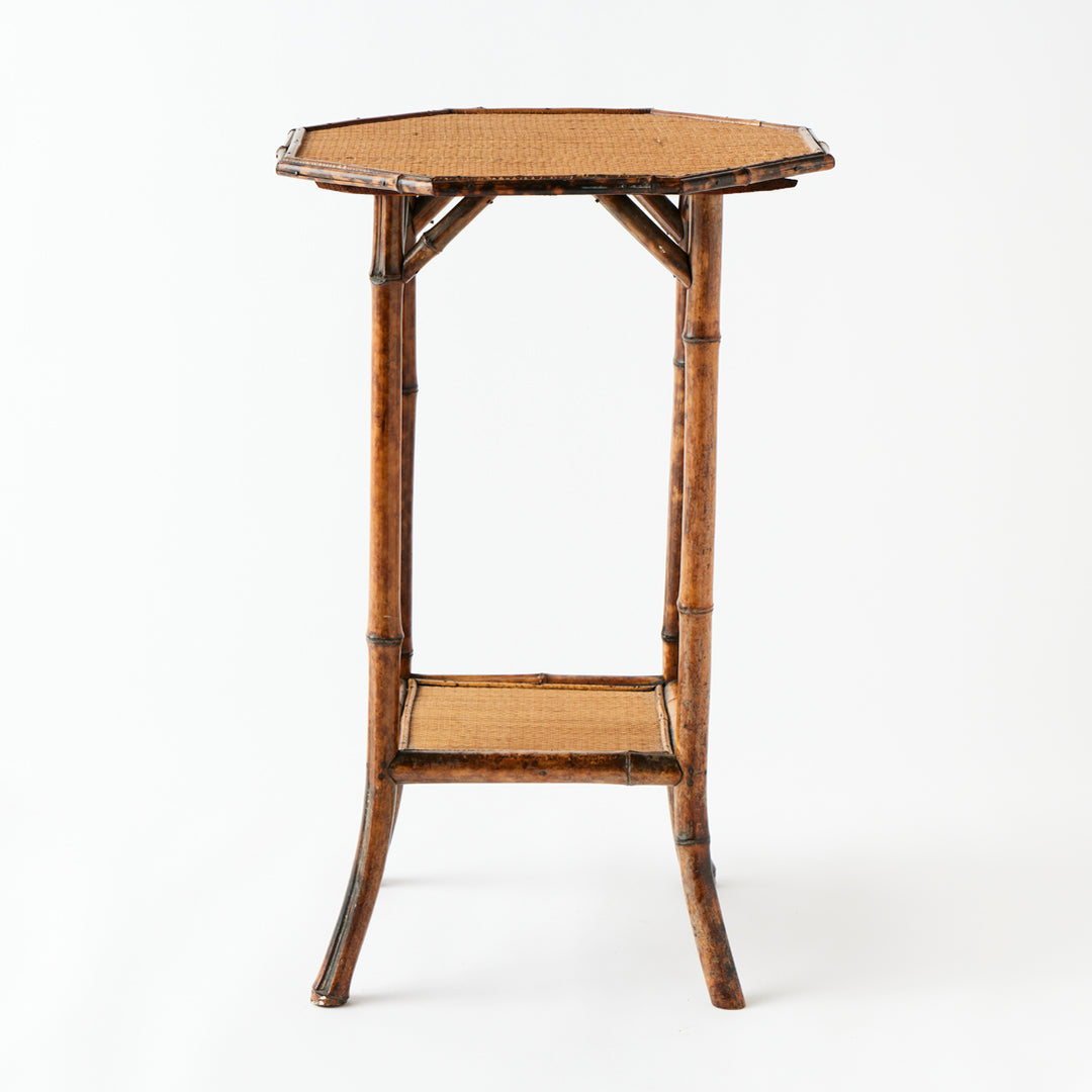 Vintage Bamboo Side Table