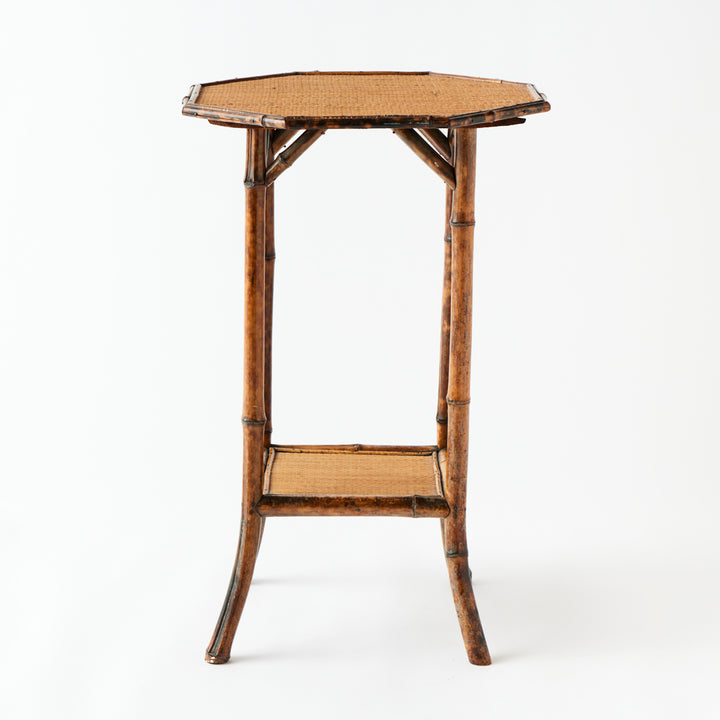Vintage Bamboo Side Table