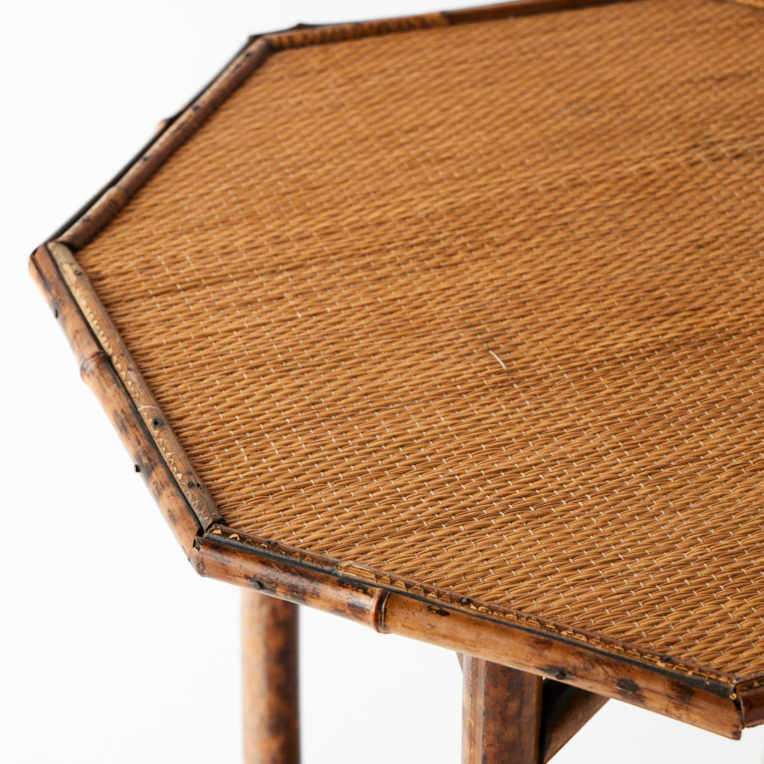 Vintage Bamboo Side Table