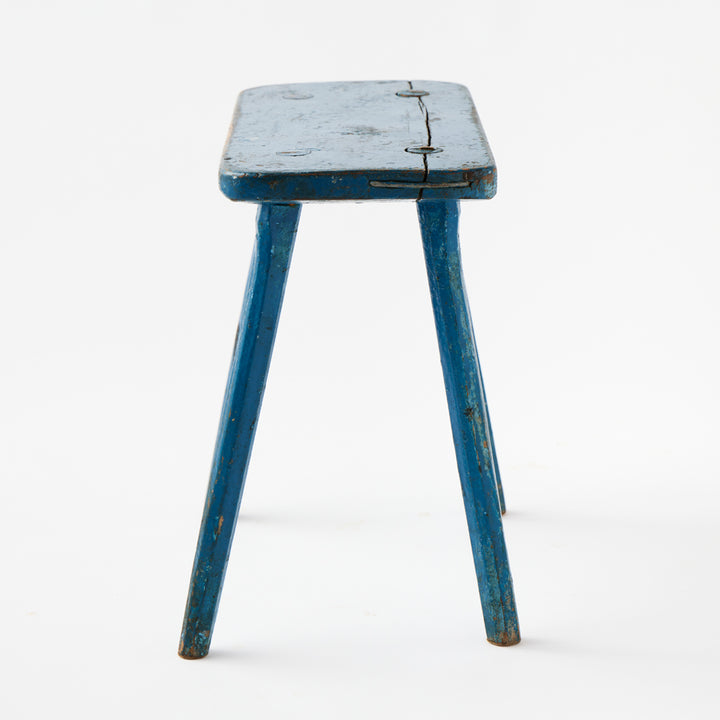 Vintage Blue Milking Stool