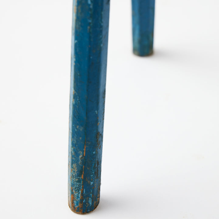 Vintage Blue Milking Stool
