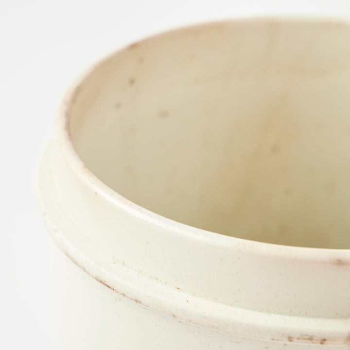 Antique Ironstone Confit Jar