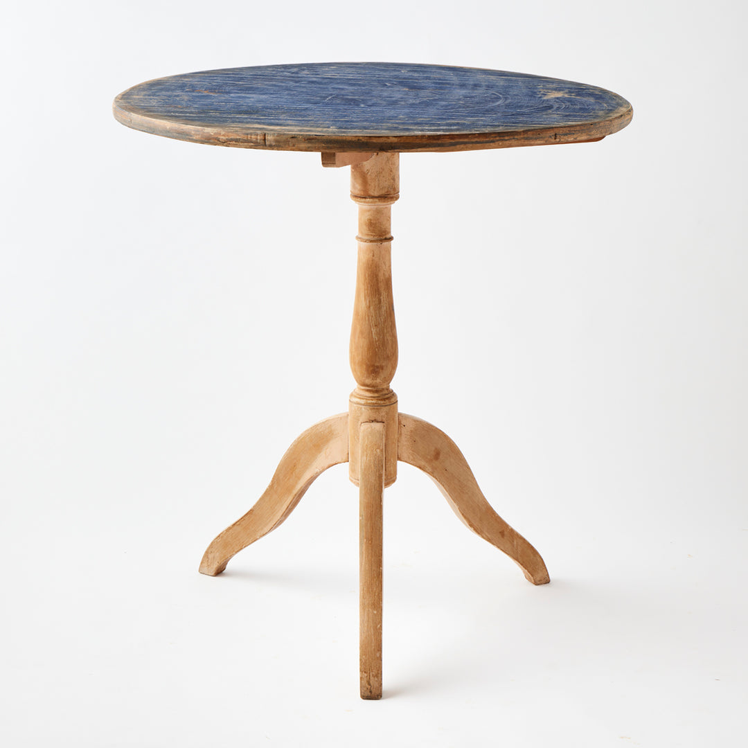 Antique Painted Pedestal Table