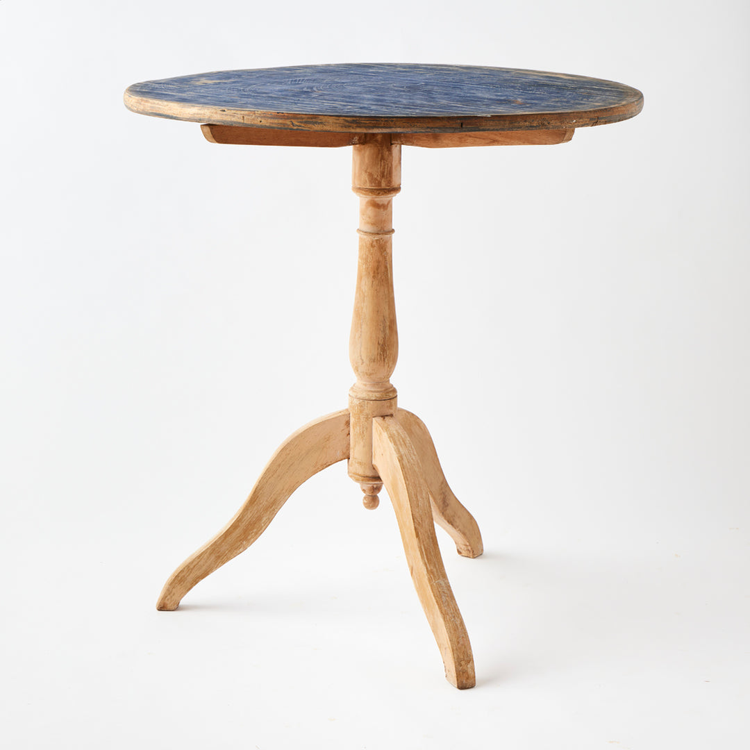 Antique Painted Pedestal Table