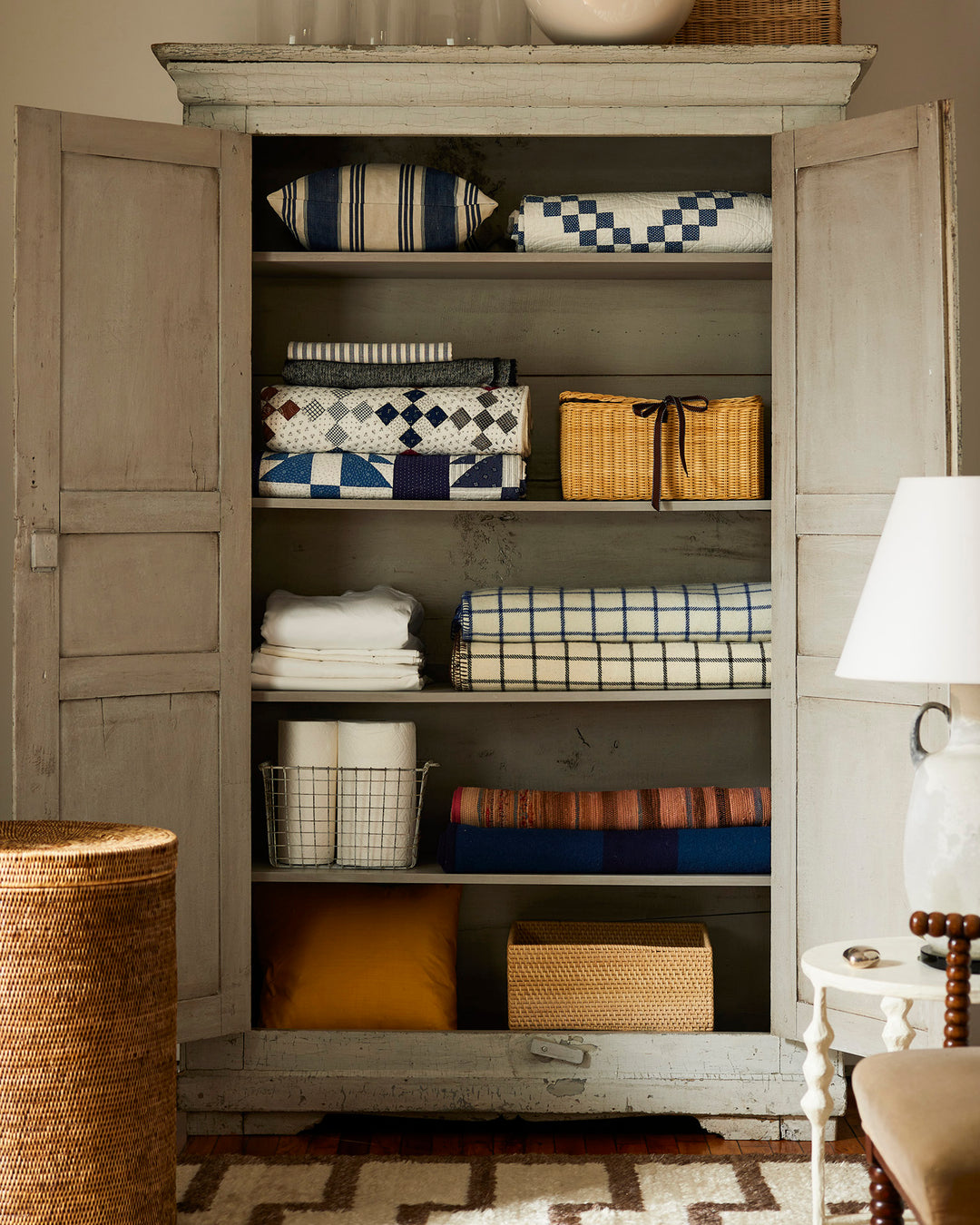 Vintage French Ticking Stripe Pillow 3