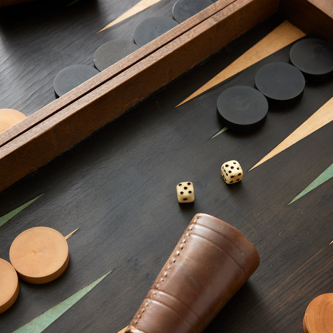 Antique Backgammon and Chess Set, circa 1920