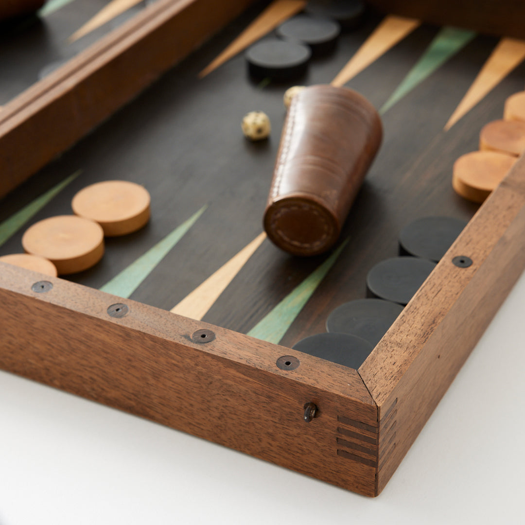Antique Backgammon and Chess Set, circa 1920
