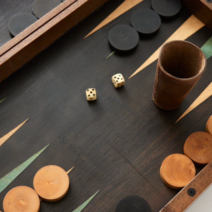 Antique Backgammon and Chess Set, circa 1920
