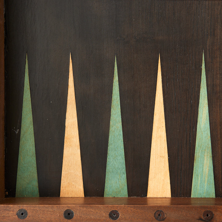 Antique Backgammon and Chess Set, circa 1920