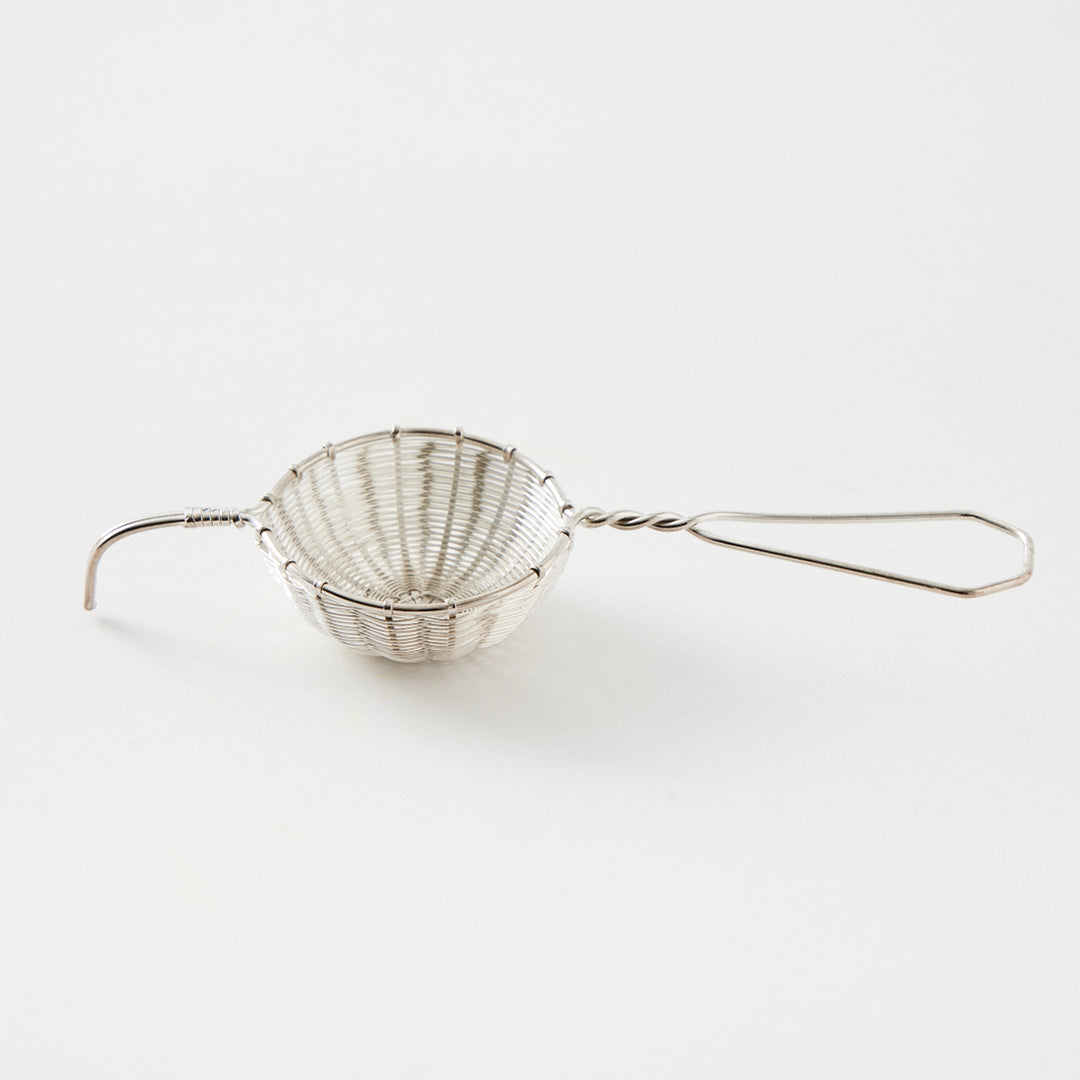 Petite Basket Silver Tea Strainer