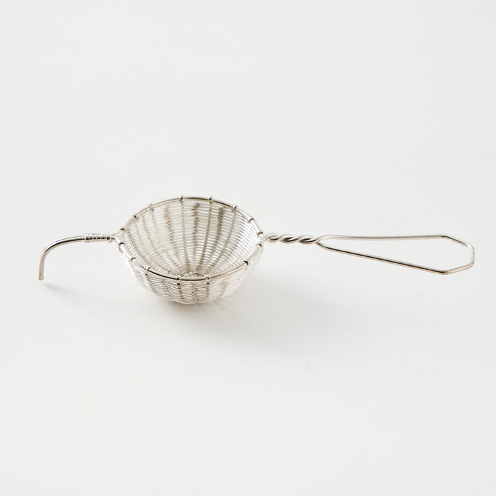 Petite Basket Silver Tea Strainer