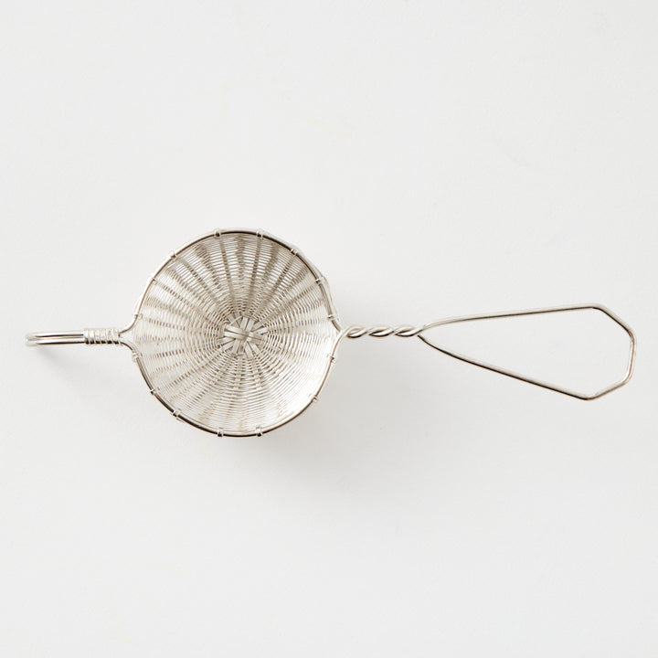 Petite Basket Silver Tea Strainer