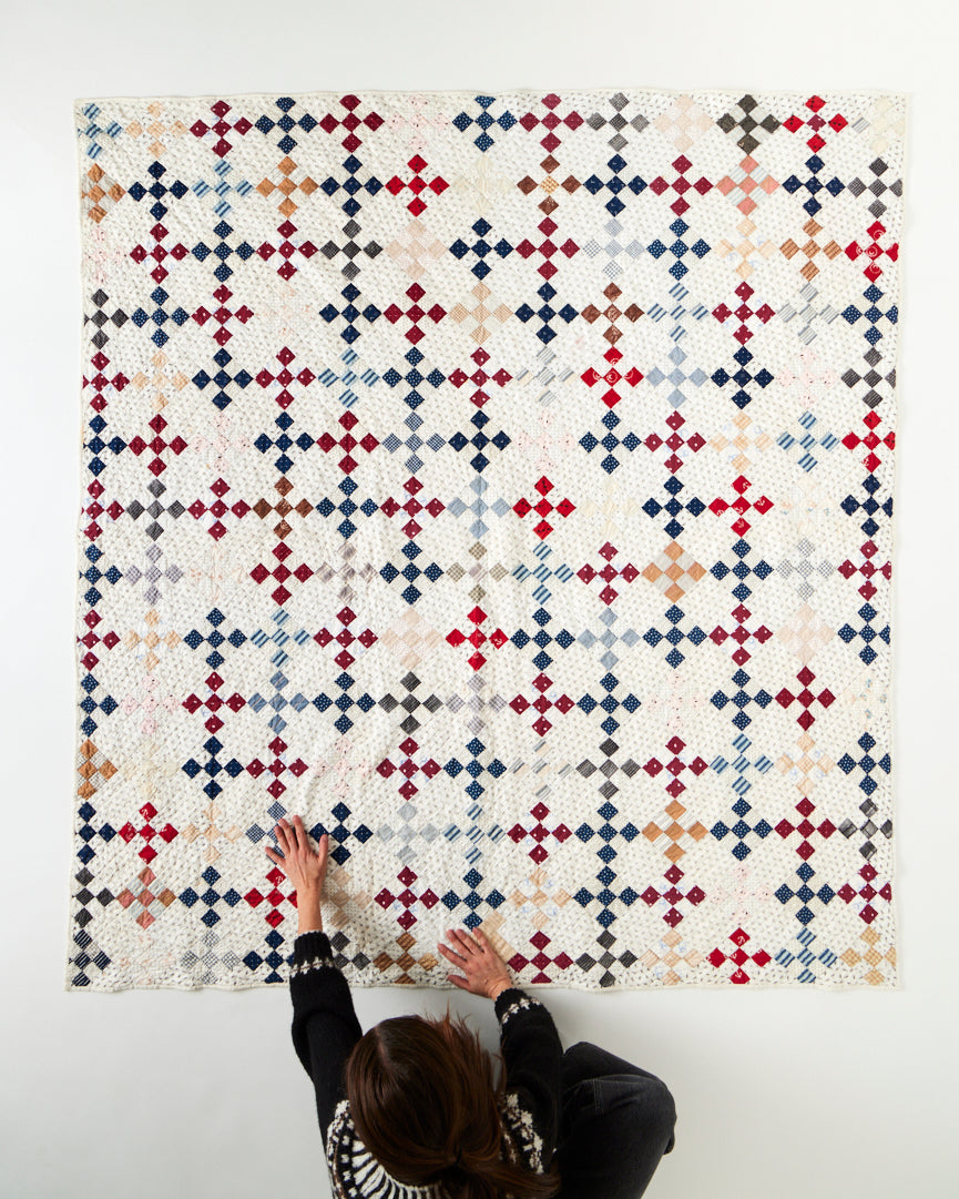 Antique Nine Patch Quilt, circa 1910