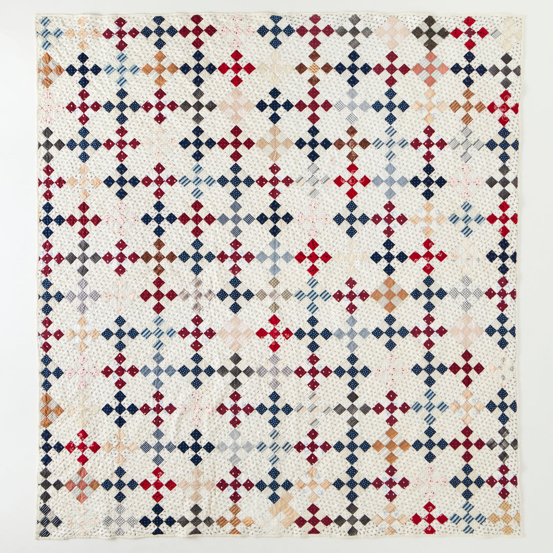 Antique Nine Patch Quilt, circa 1910