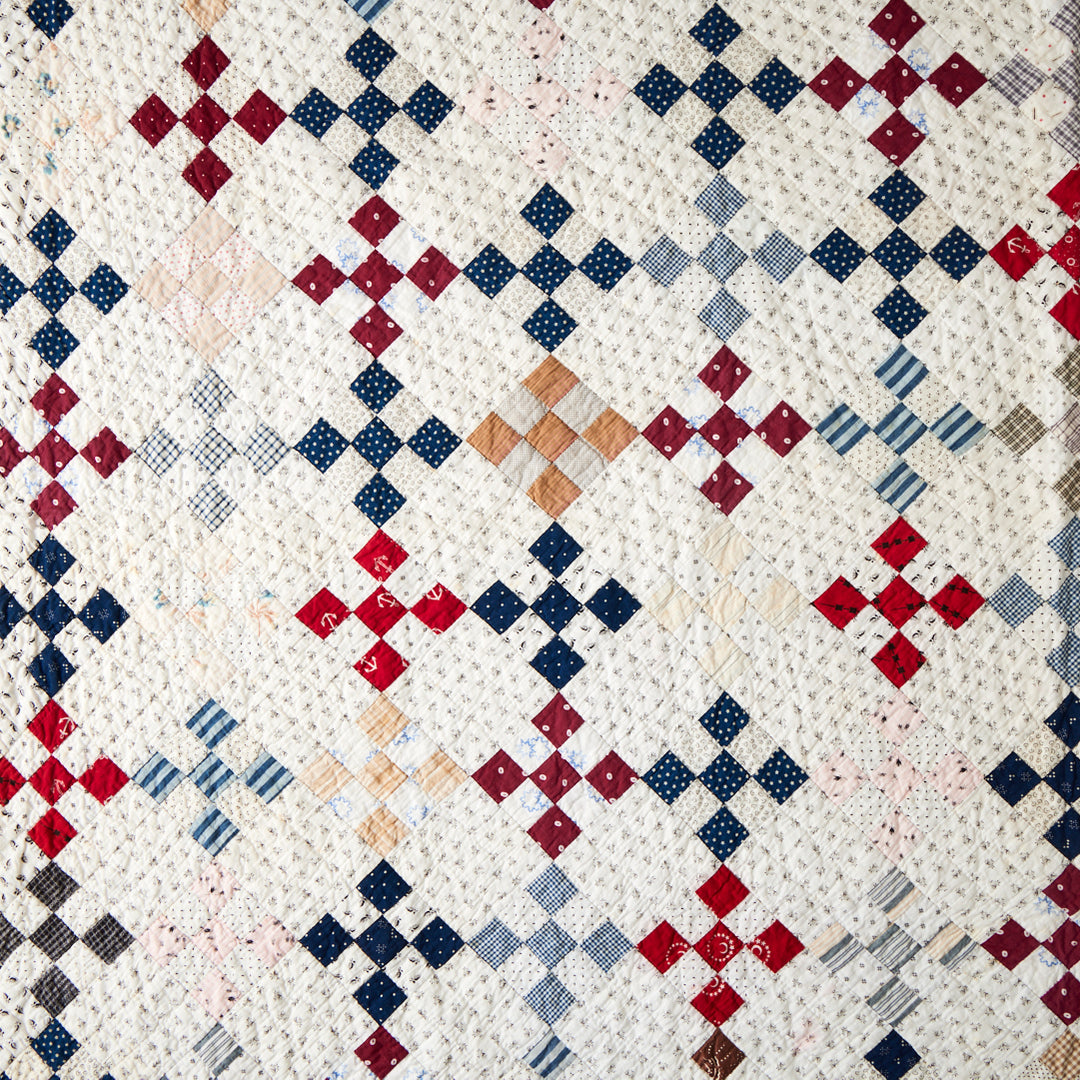 Antique Nine Patch Quilt, circa 1910