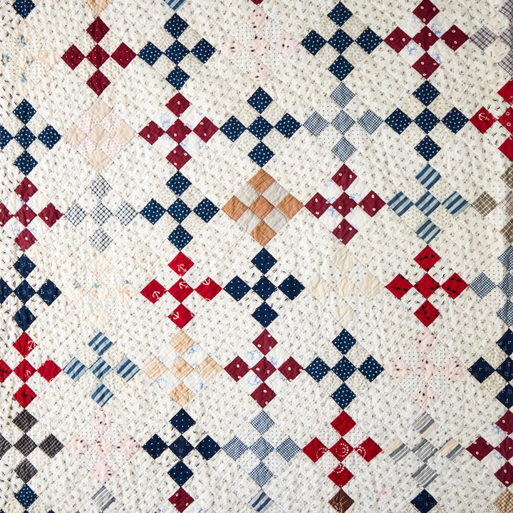 Antique Nine Patch Quilt, circa 1910