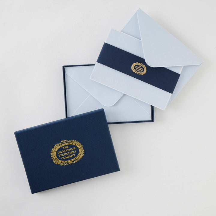 Boxed Notecard Set in Cool Blue