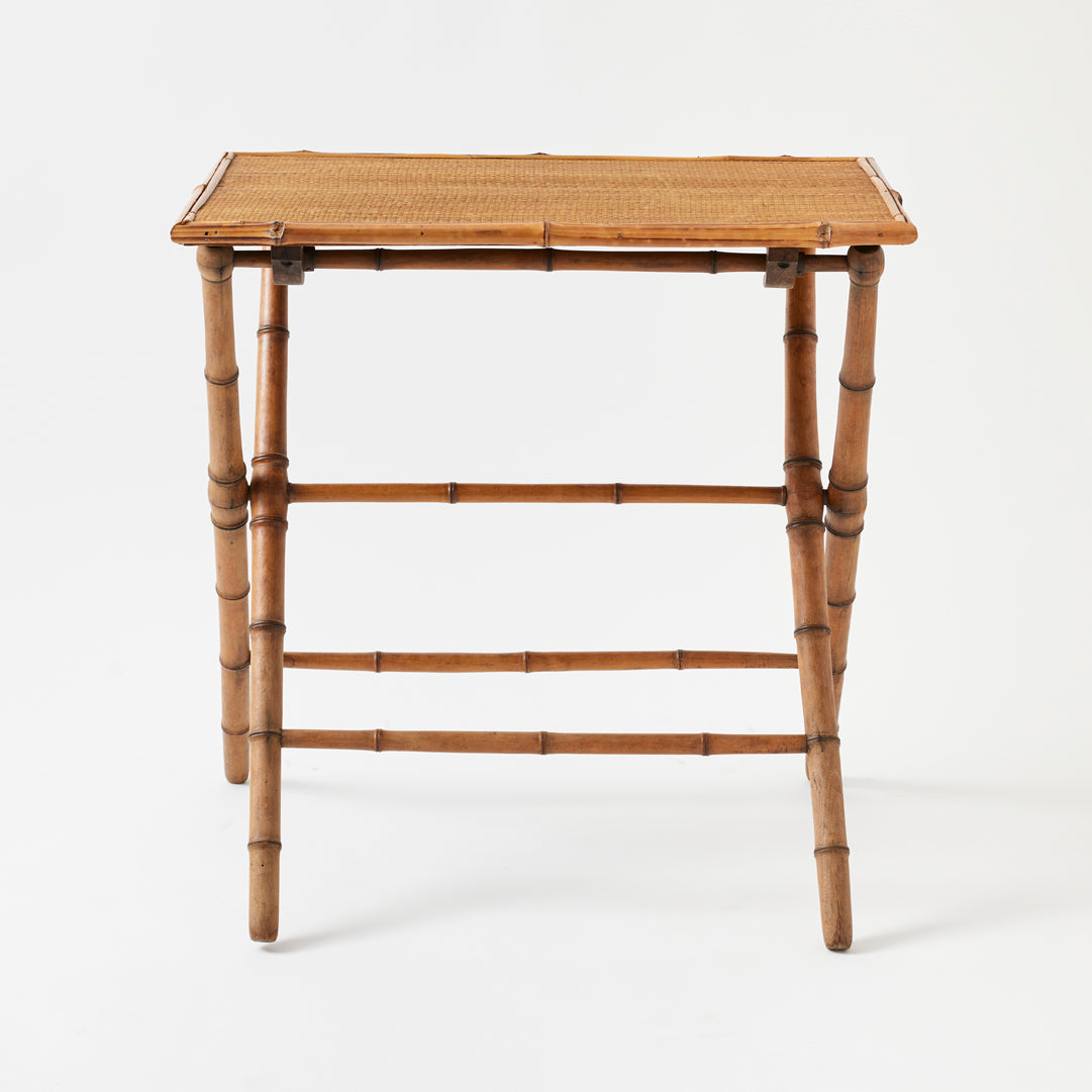 Antique English Bamboo Folding Side Table – Tori Jones Studio
