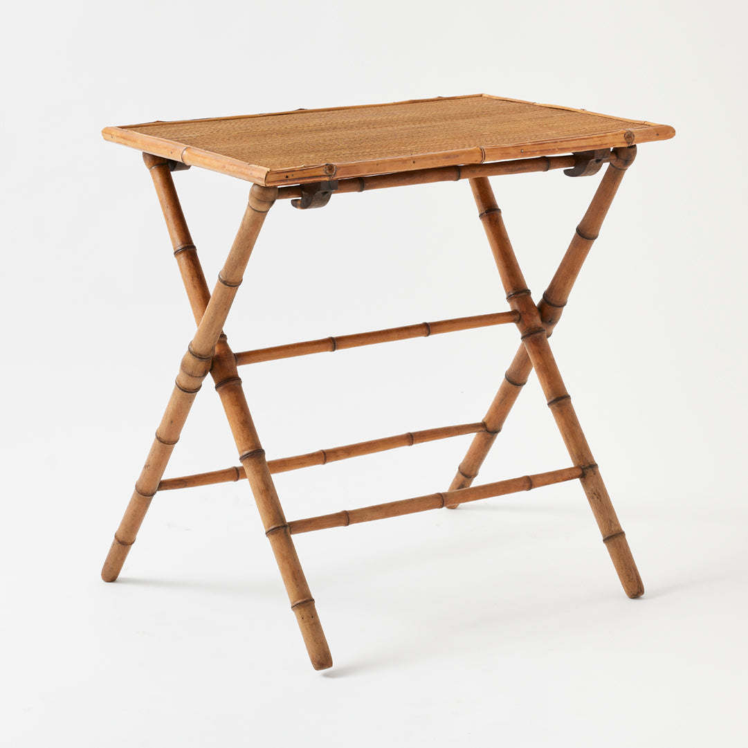 Antique English Bamboo Folding Side Table – Tori Jones Studio
