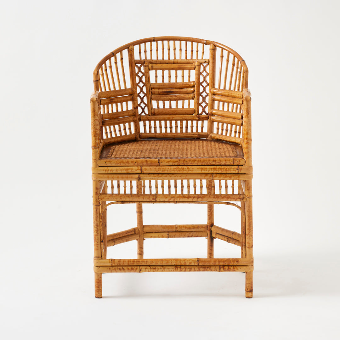 Pair of Vintage Rattan Brighton Pavilion Chairs