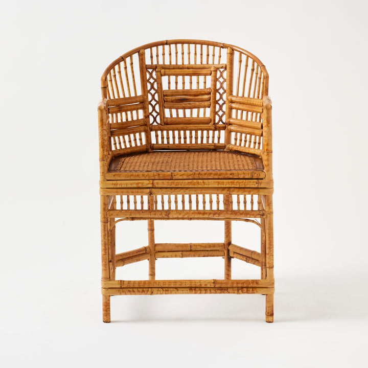 Pair of Vintage Rattan Brighton Pavilion Chairs