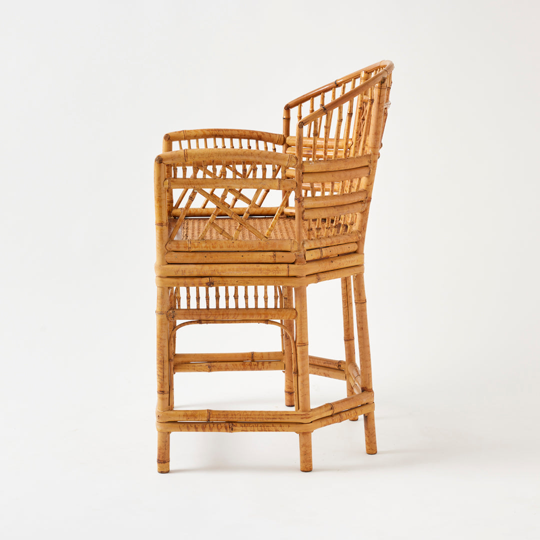 Pair of Vintage Rattan Brighton Pavilion Chairs