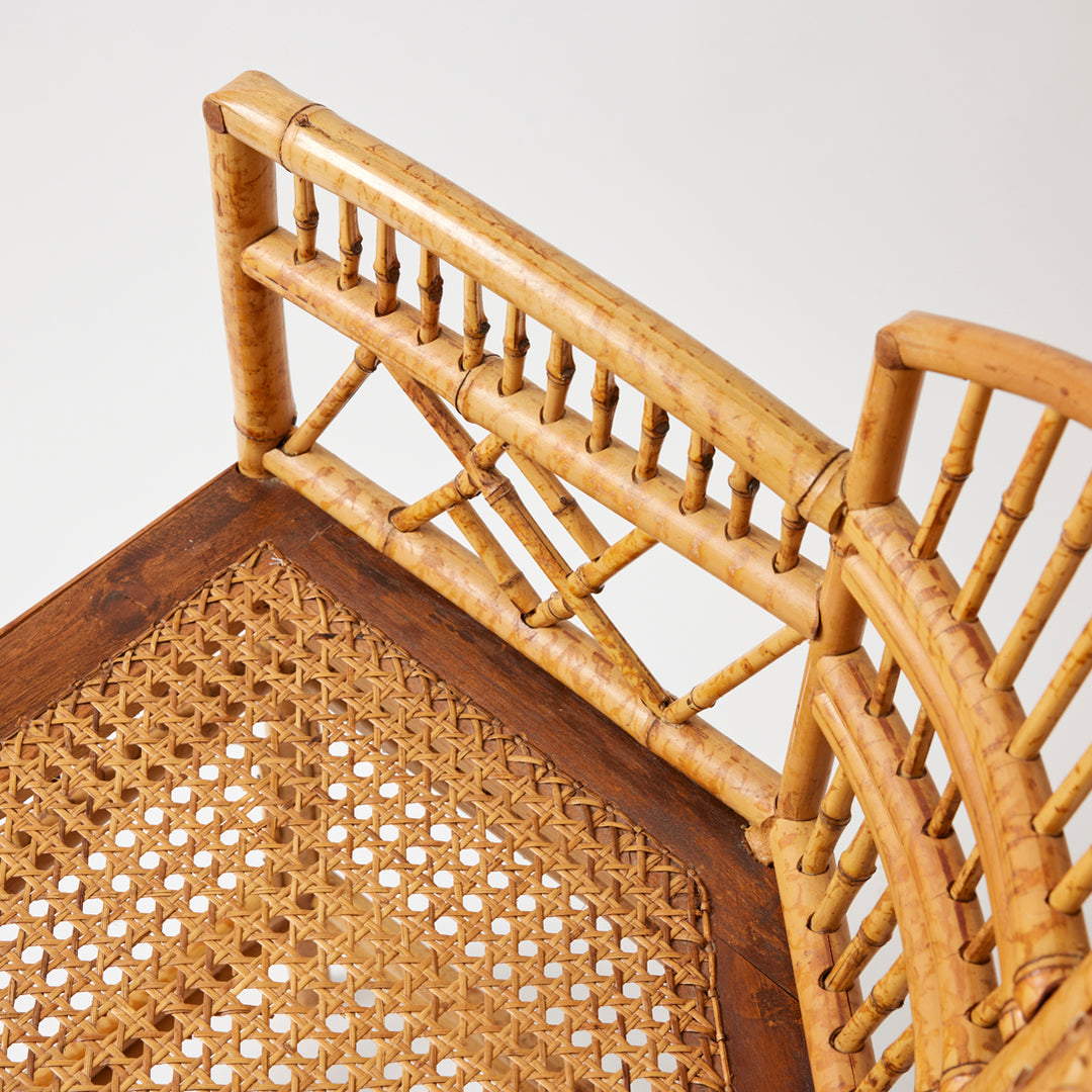 Pair of Vintage Rattan Brighton Pavilion Chairs