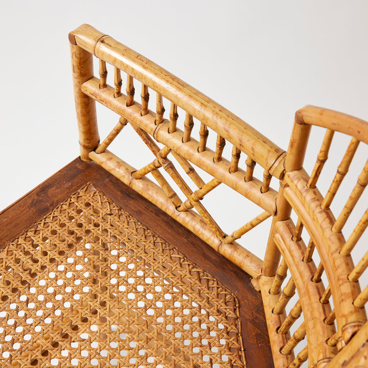 Pair of Vintage Rattan Brighton Pavilion Chairs