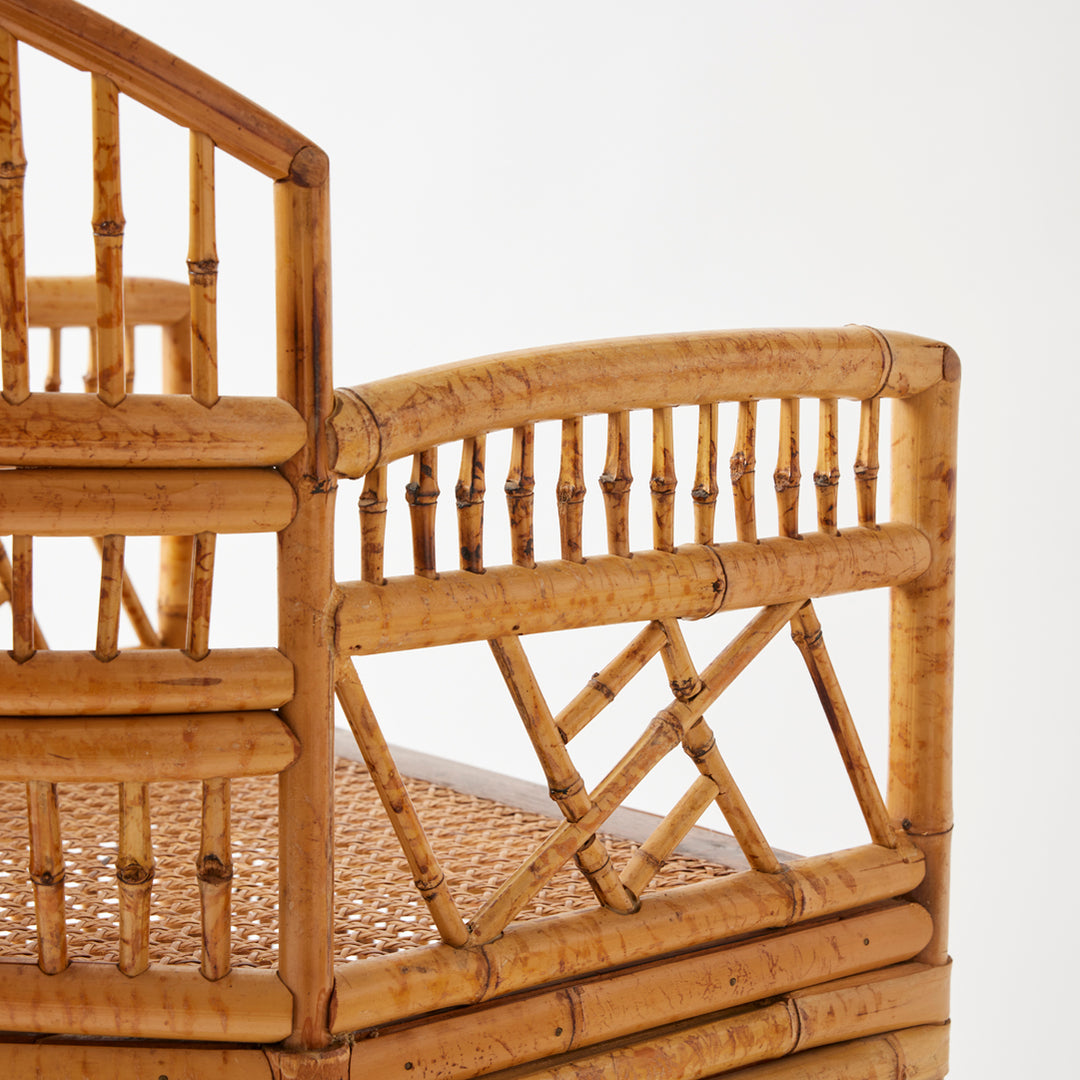 Pair of Vintage Rattan Brighton Pavilion Chairs