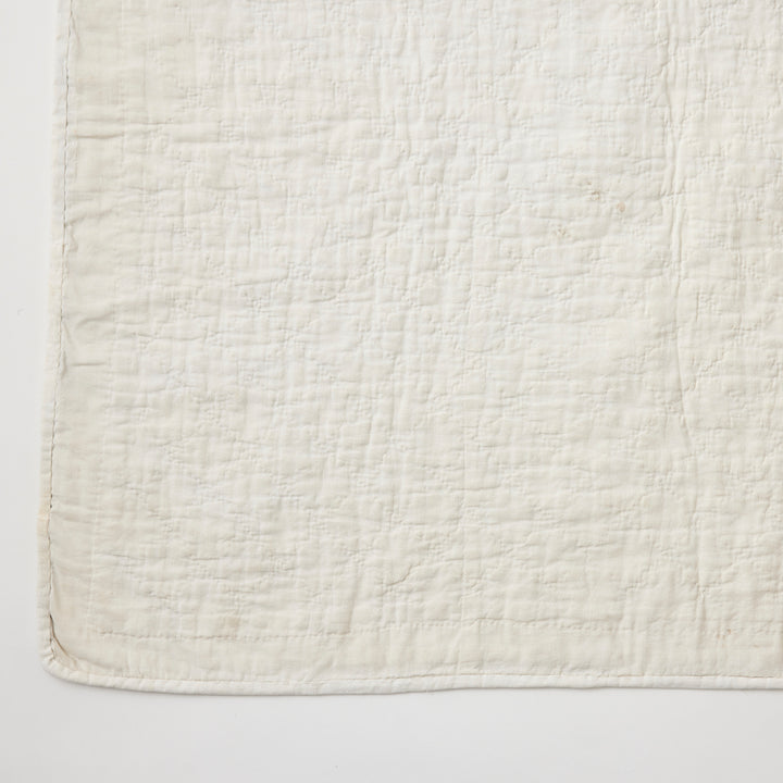 Antique Polka Dot Postage Stamp Quilt, circa 1940