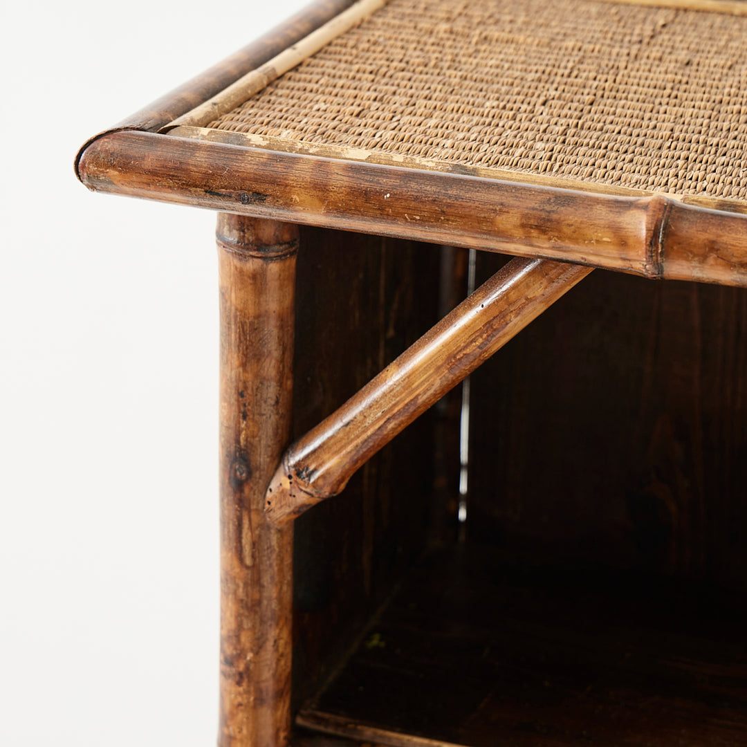 Antique Bamboo Bookshelf
