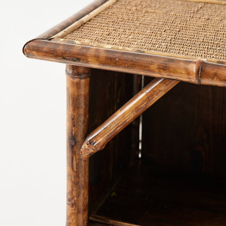 Antique Bamboo Bookshelf