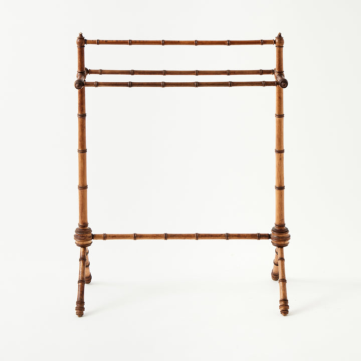 Vintage Bamboo Towel Rack