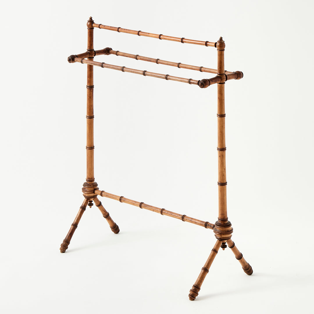 Vintage Bamboo Towel Rack
