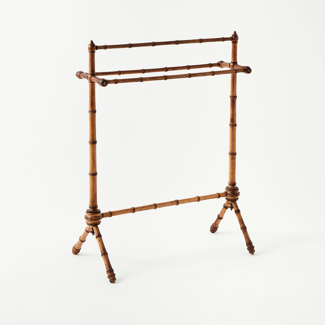 Vintage Bamboo Towel Rack