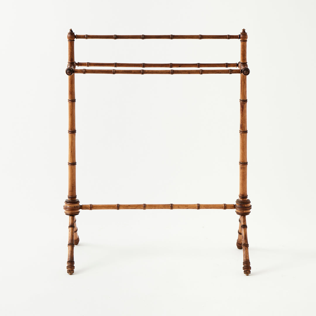 Vintage Bamboo Towel Rack