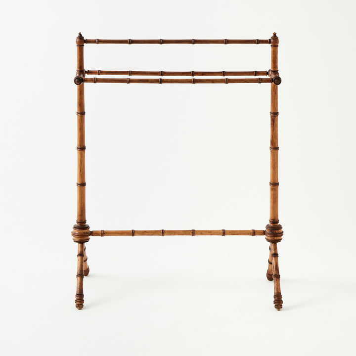 Vintage Bamboo Towel Rack