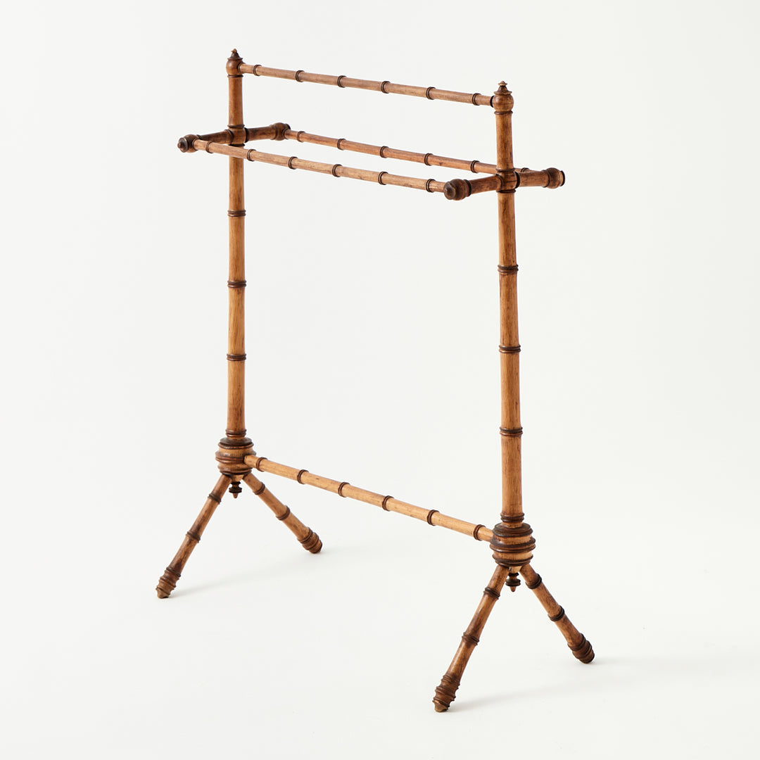 Vintage Bamboo Towel Rack