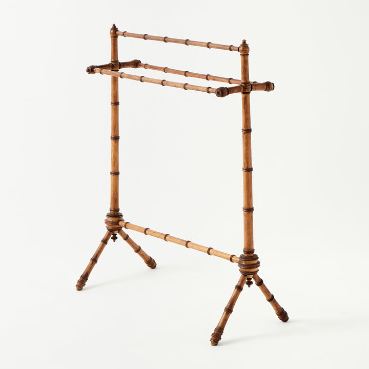 Vintage Bamboo Towel Rack