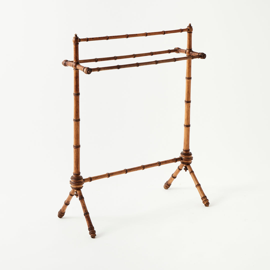 Vintage Bamboo Towel Rack