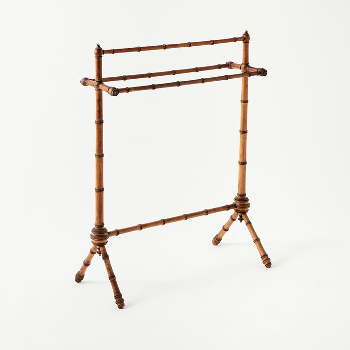 Vintage Bamboo Towel Rack