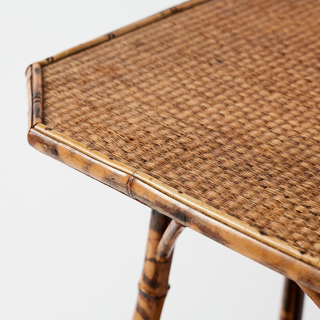 Antique Bamboo Side Table 2