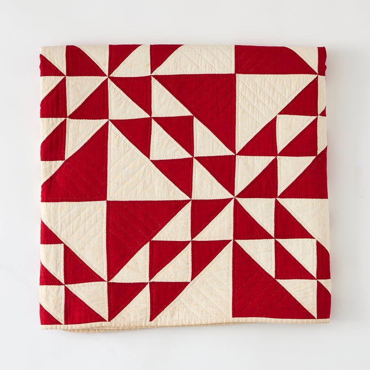 Antique Red and White Quilt