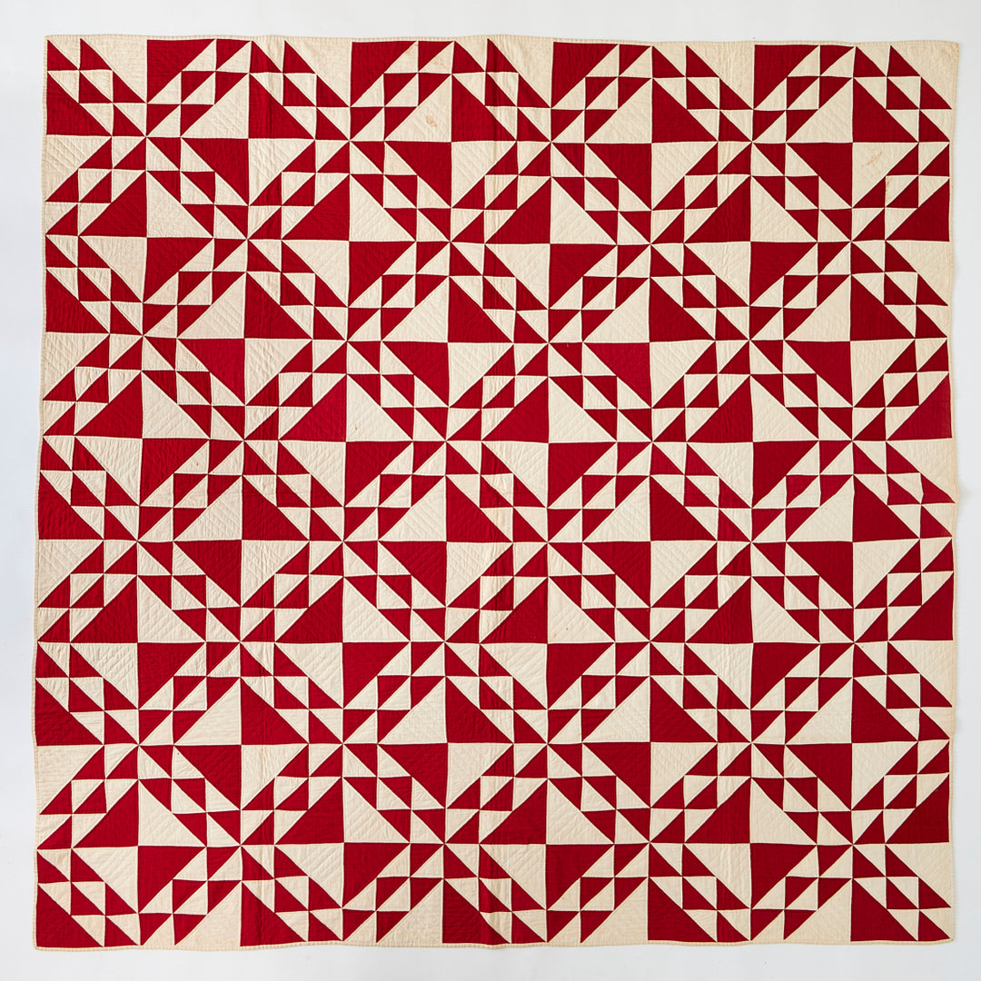 Antique Red and White Quilt