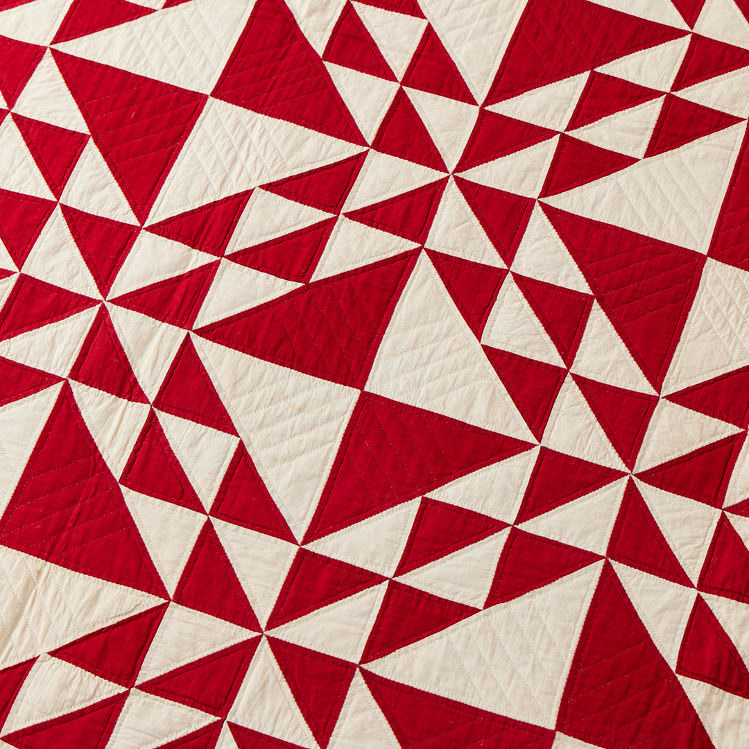 Antique Red and White Quilt