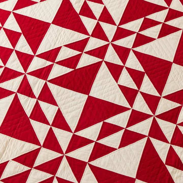 Antique Red and White Quilt